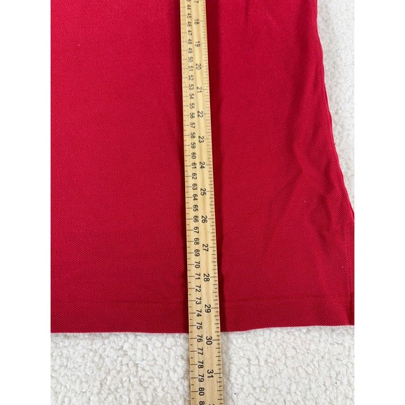 Tommy Hilfiger Men's Size Large Red Short Sleeve Collared Polo Shirt - Picture 9 of 9
